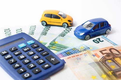 calculatrice billet et voiture